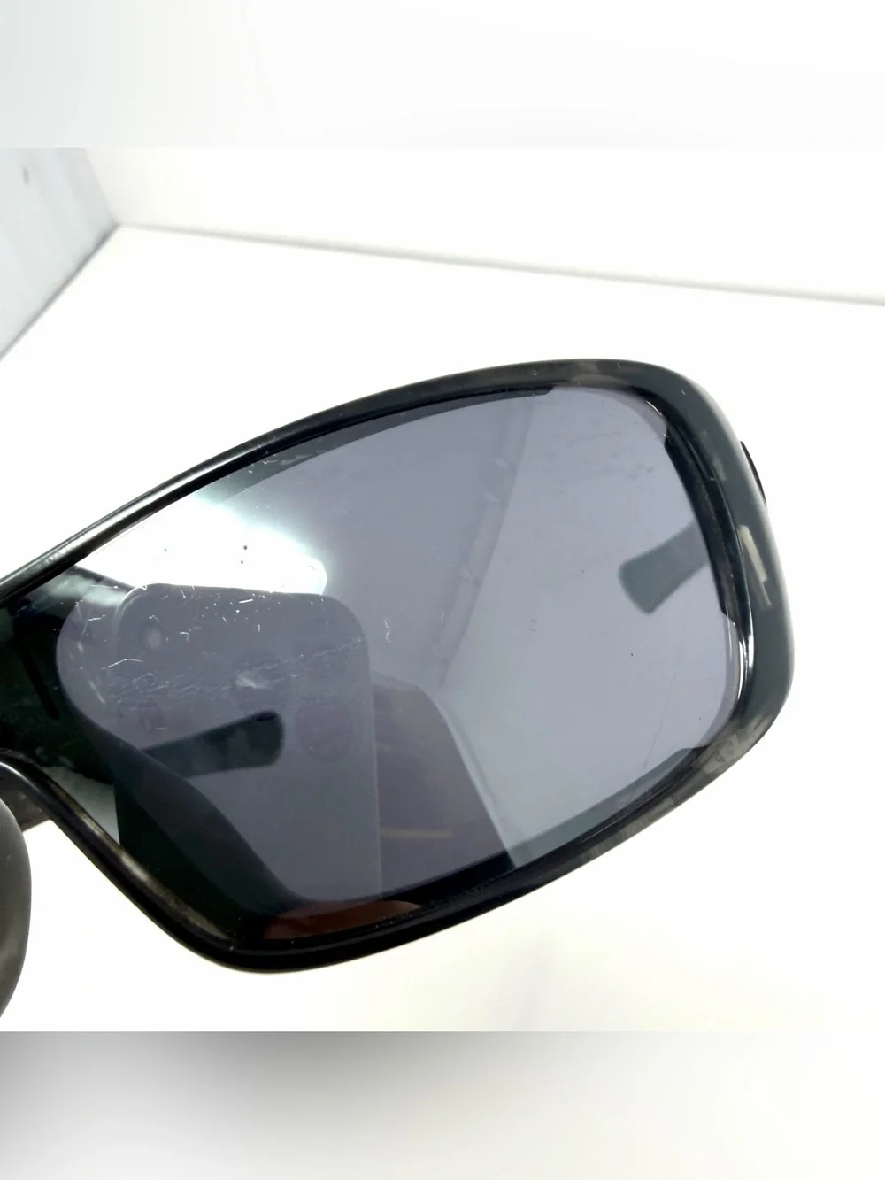 Vintage Oakley Antix Sunglasses Black Tortoise Frame Black Icons Made USA Rare